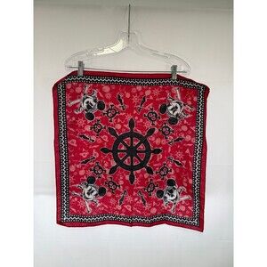 Disney Cruise Line Mickey Pirate Scarf 21”x21”